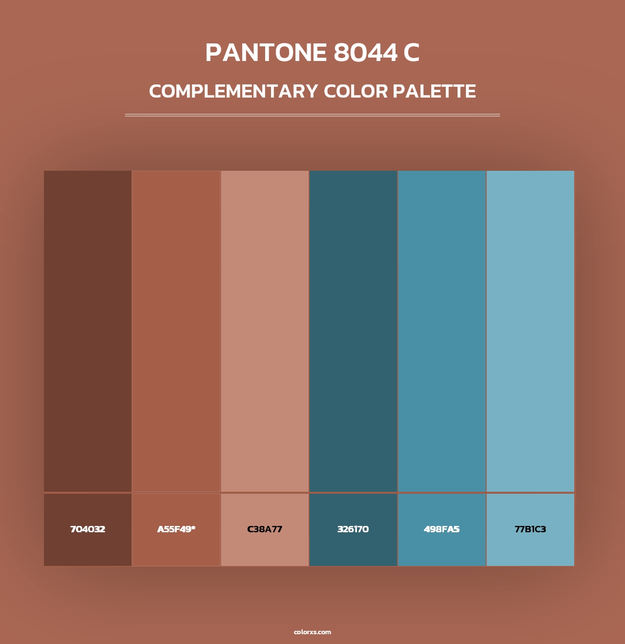 PANTONE 8044 C - Complementary Color Palette