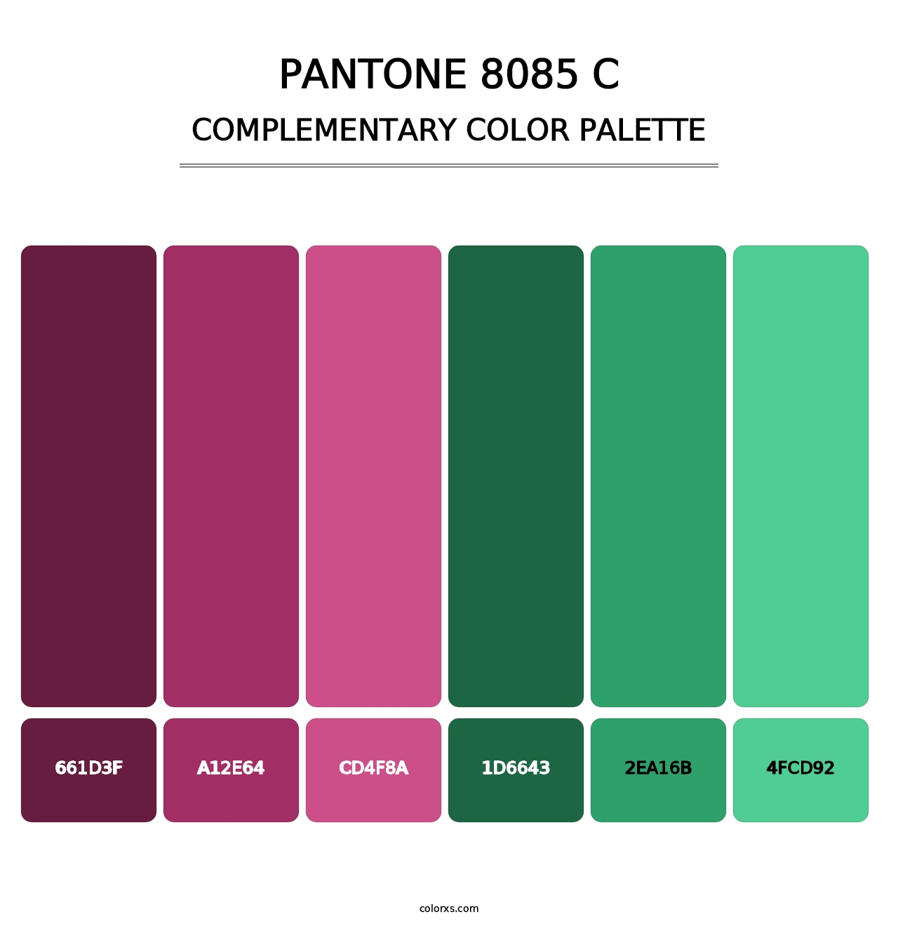 PANTONE 8085 C - Complementary Color Palette