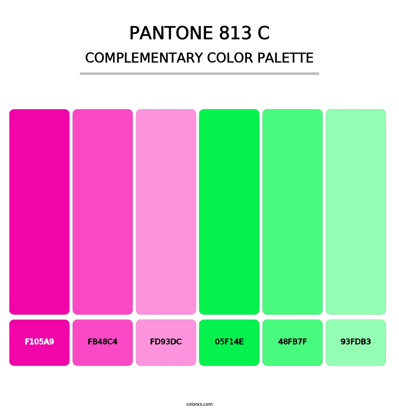 PANTONE 813 C - Complementary Color Palette