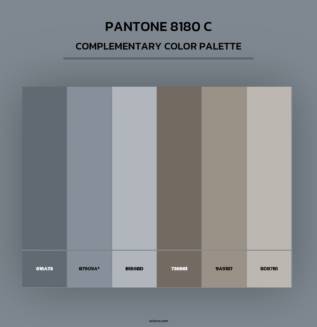 PANTONE 8180 C - Complementary Color Palette
