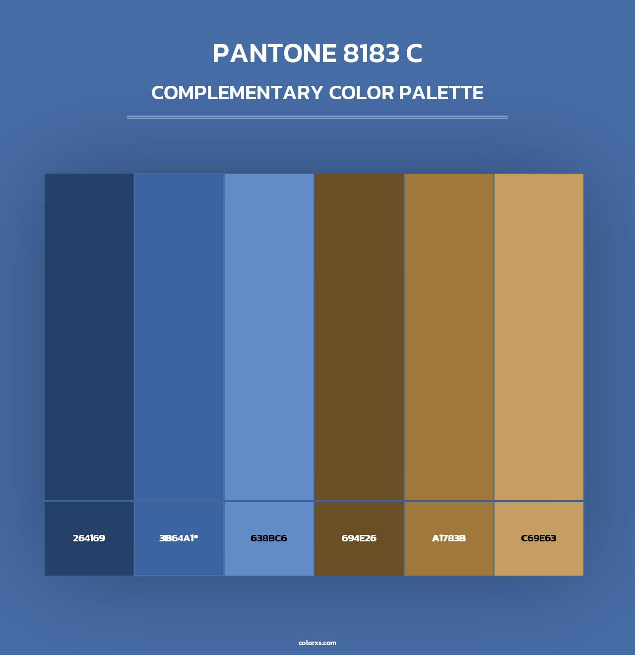 PANTONE 8183 C - Complementary Color Palette