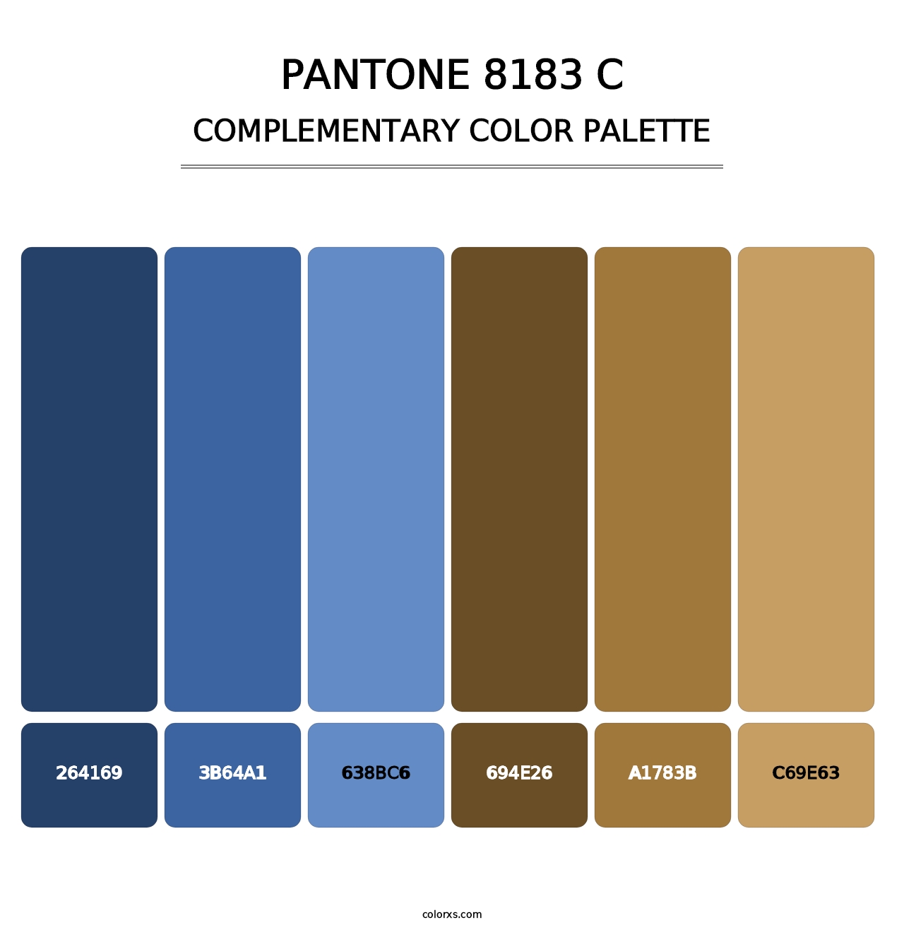 PANTONE 8183 C - Complementary Color Palette