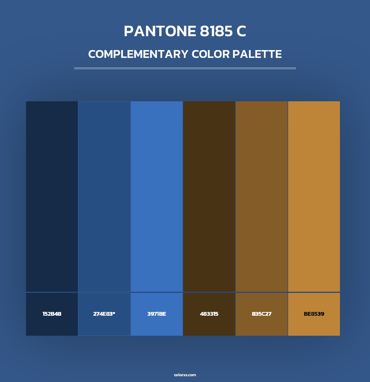 PANTONE 8185 C - Complementary Color Palette