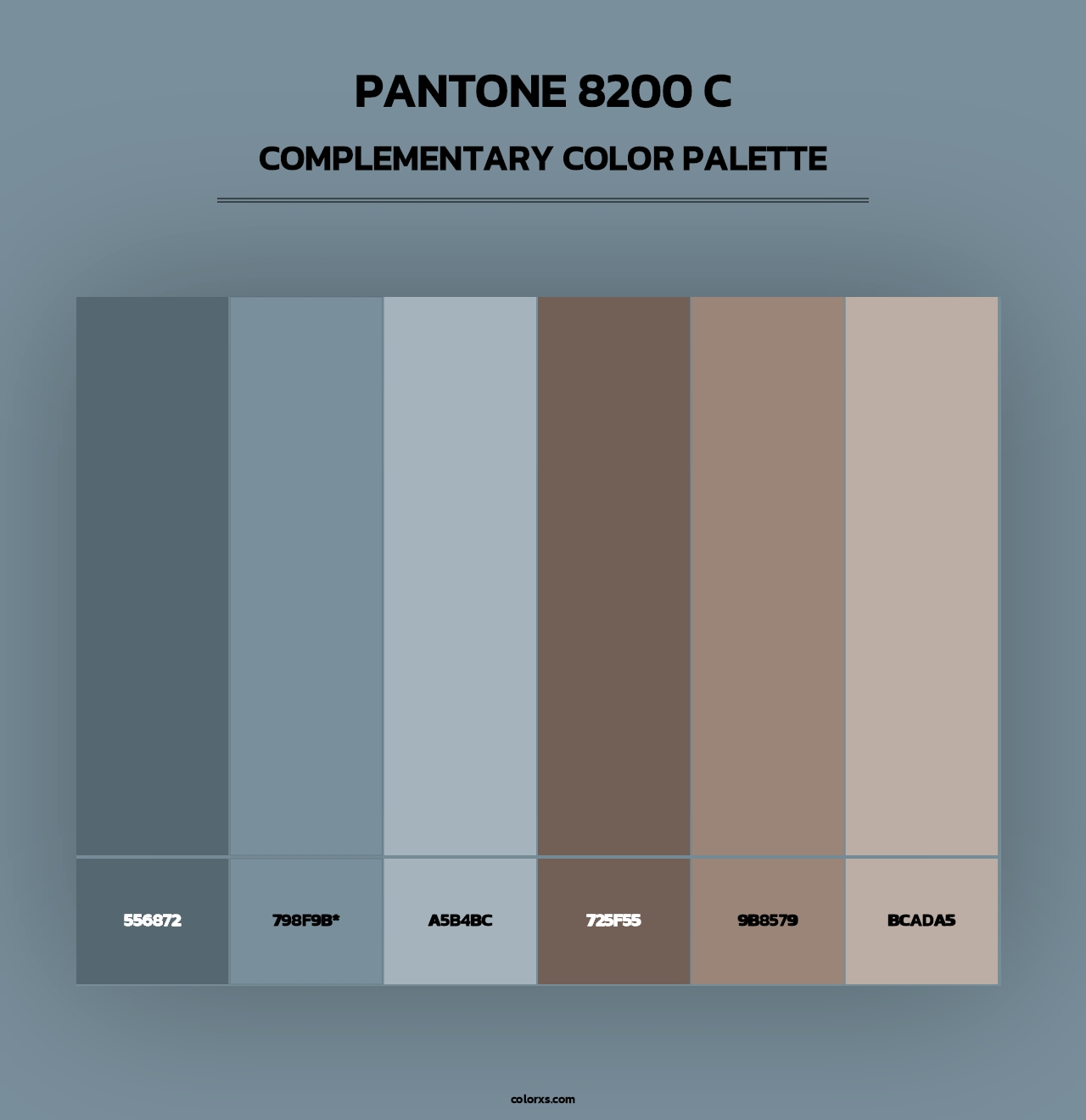 PANTONE 8200 C - Complementary Color Palette