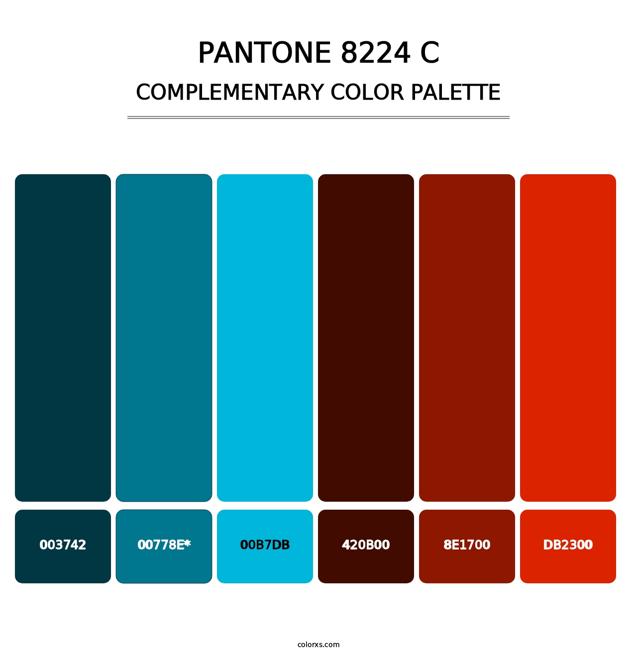PANTONE 8224 C - Complementary Color Palette