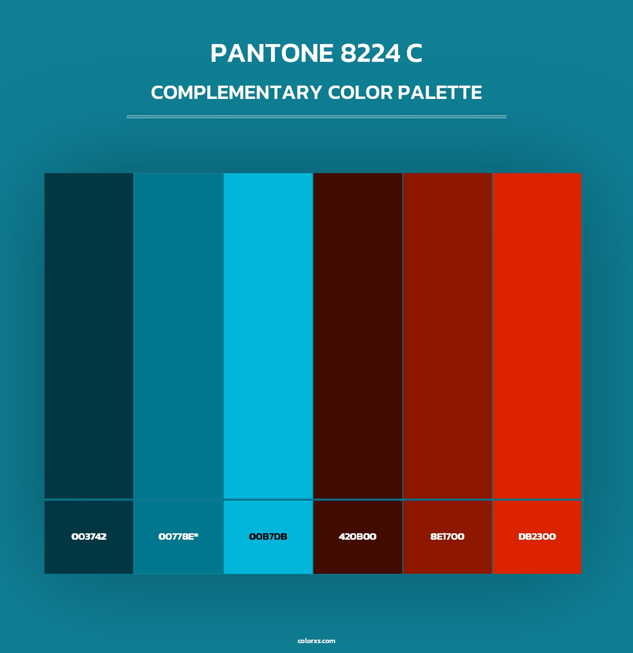 PANTONE 8224 C - Complementary Color Palette