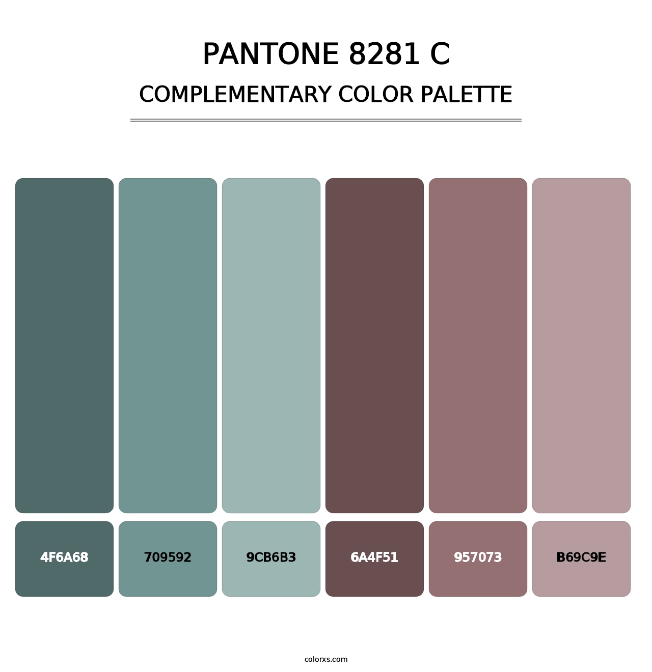 PANTONE 8281 C - Complementary Color Palette