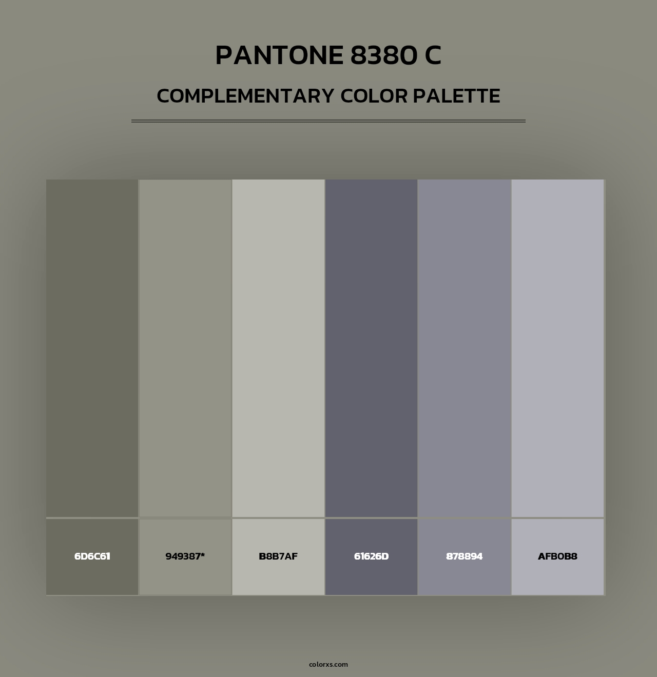 PANTONE 8380 C - Complementary Color Palette