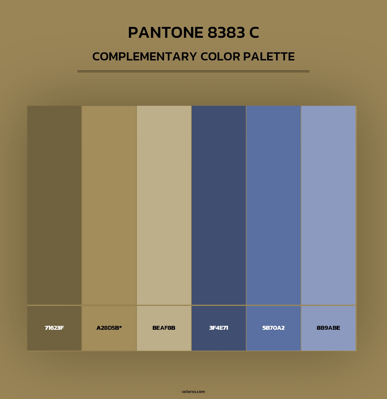 PANTONE 8383 C - Complementary Color Palette