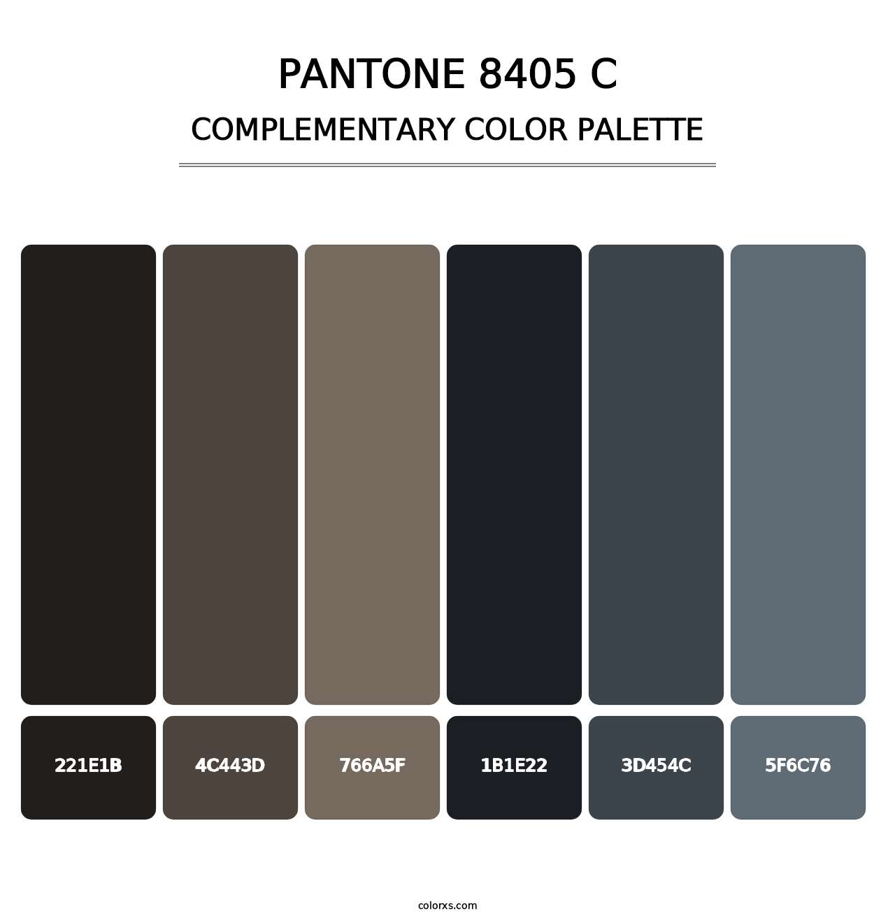 PANTONE 8405 C - Complementary Color Palette