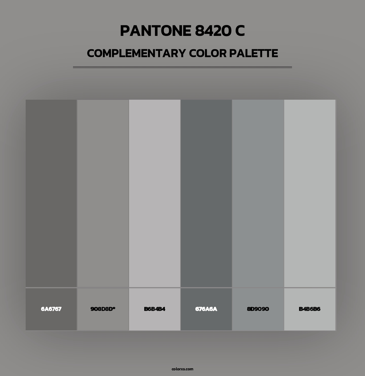 PANTONE 8420 C - Complementary Color Palette