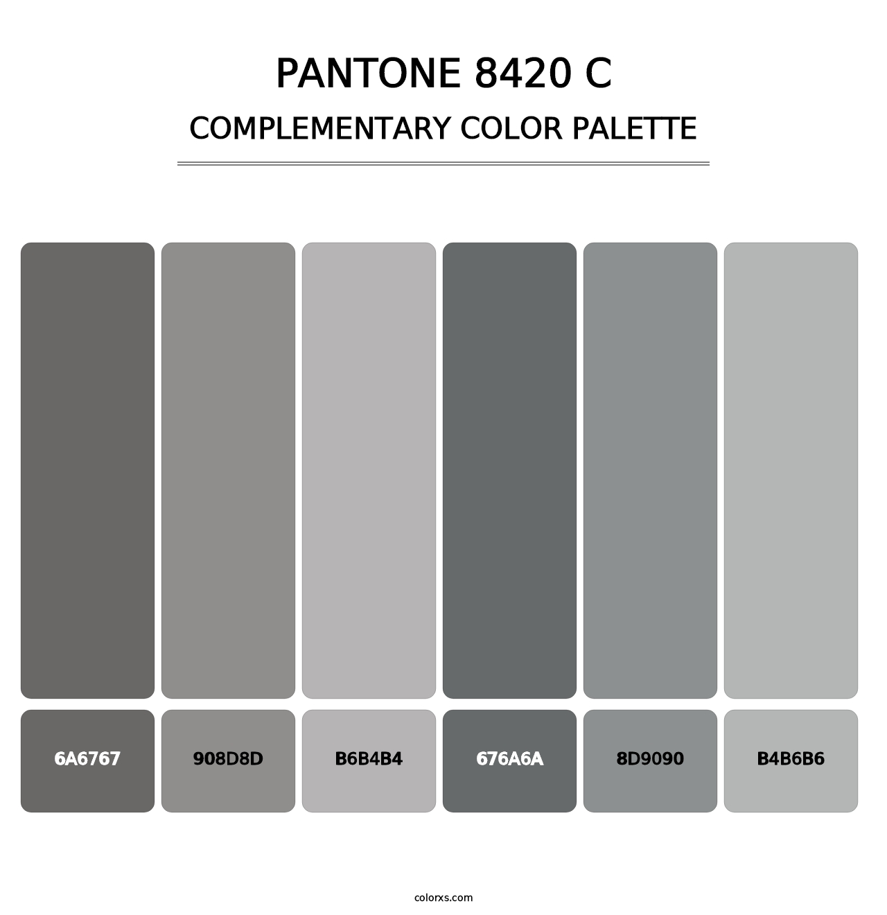 PANTONE 8420 C - Complementary Color Palette