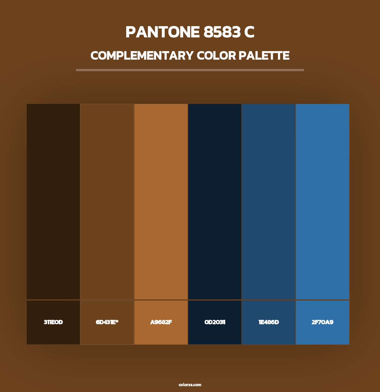 PANTONE 8583 C - Complementary Color Palette