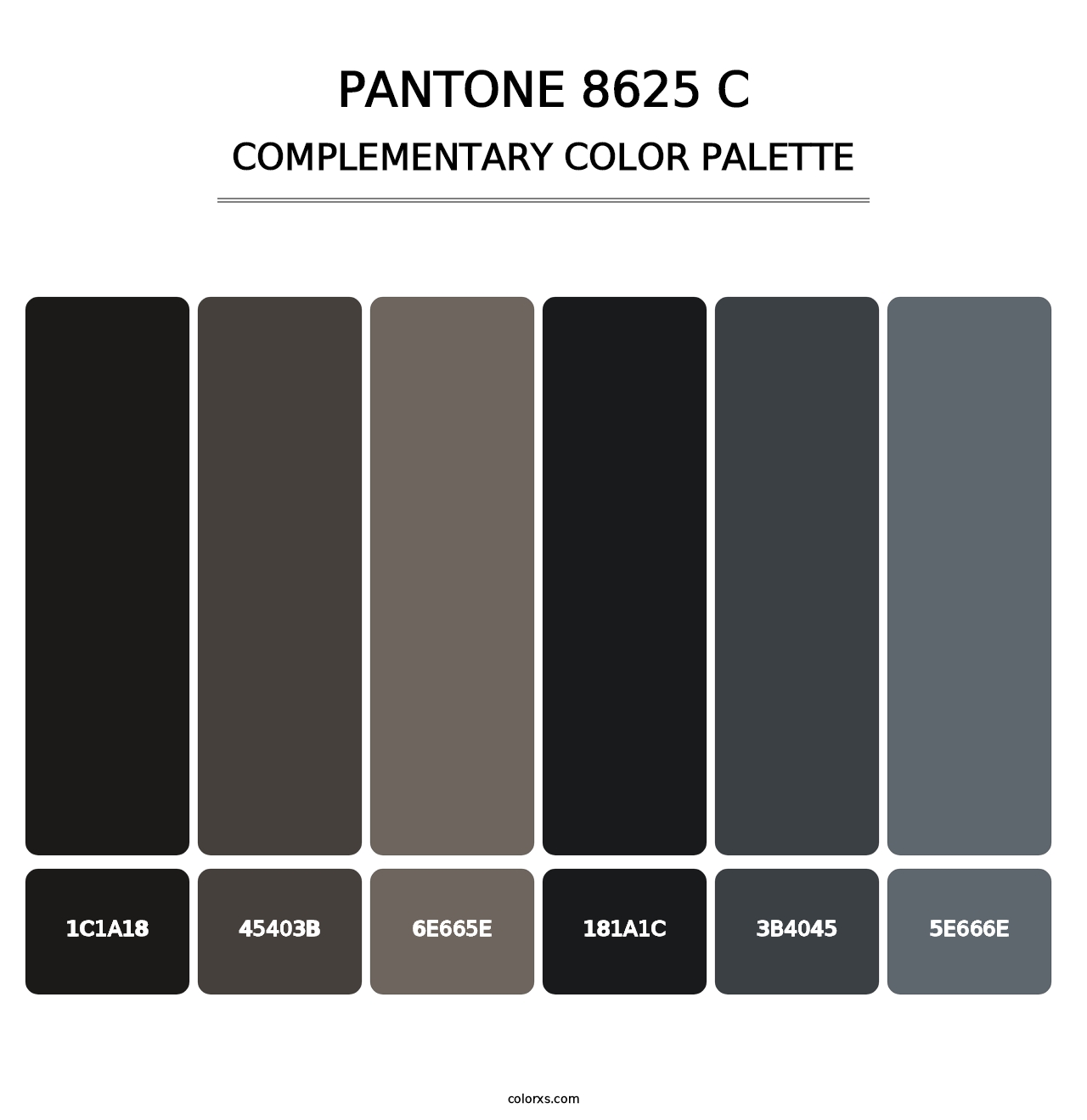 PANTONE 8625 C - Complementary Color Palette