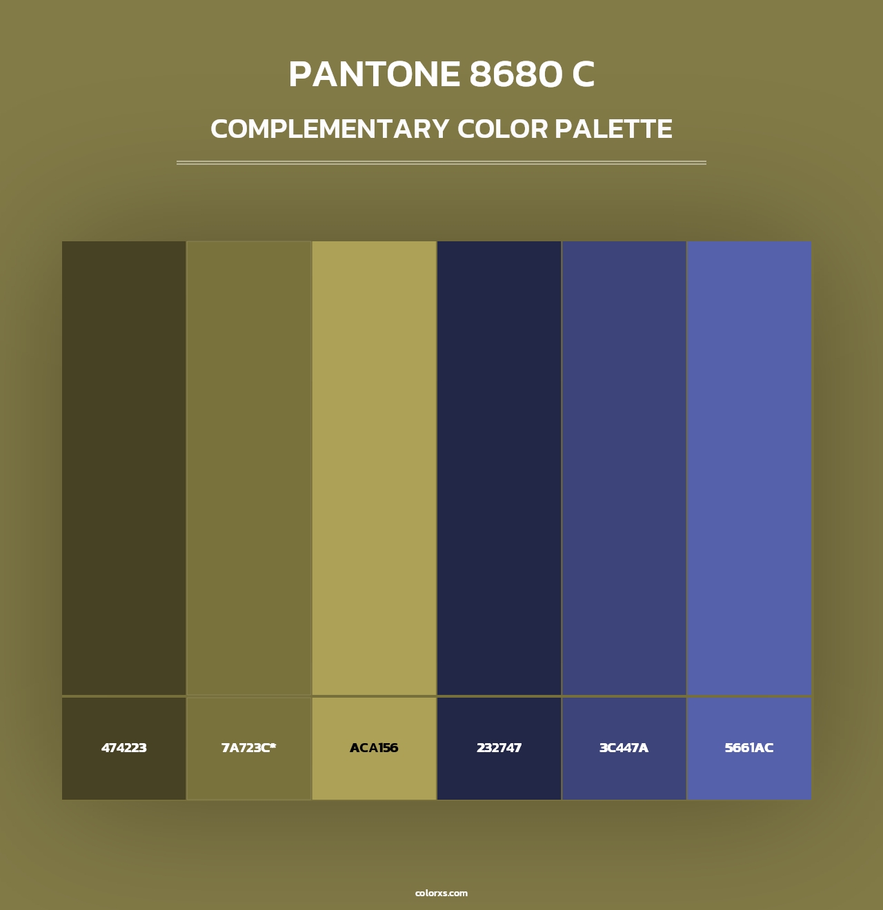 PANTONE 8680 C - Complementary Color Palette