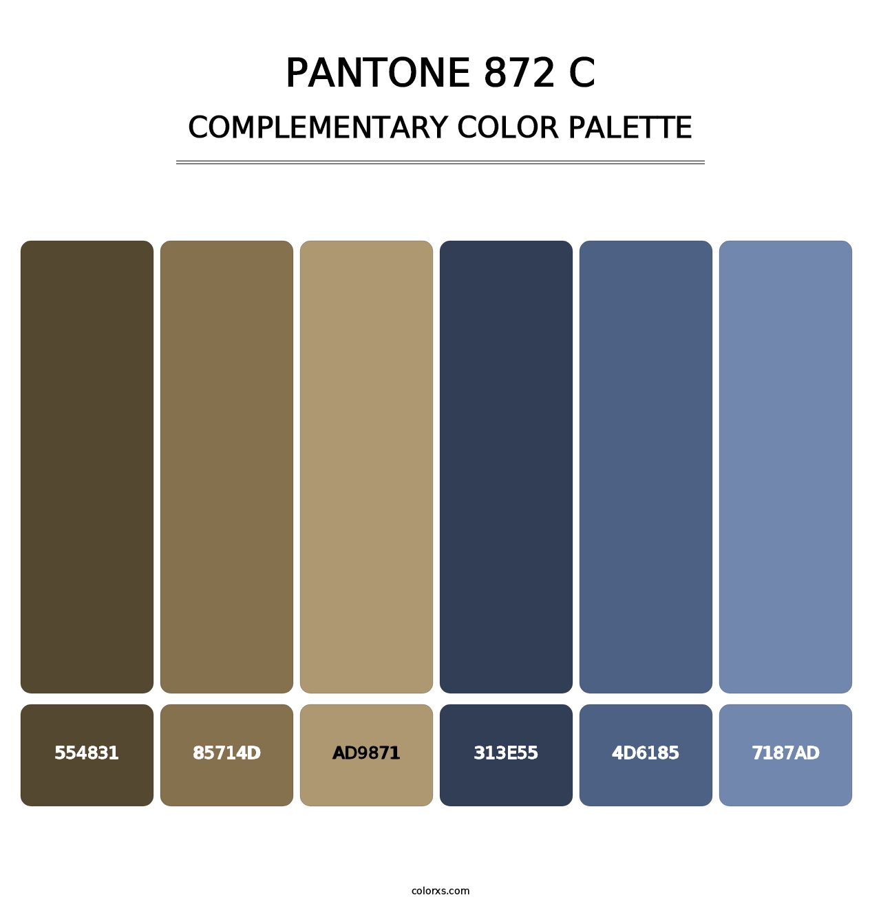 PANTONE 872 C - Complementary Color Palette