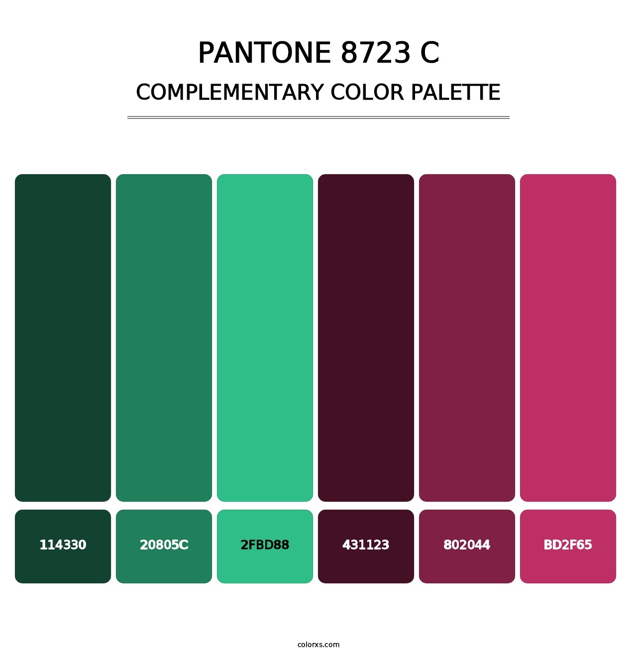 PANTONE 8723 C - Complementary Color Palette