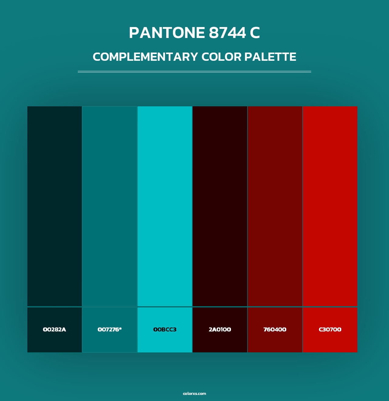 PANTONE 8744 C - Complementary Color Palette