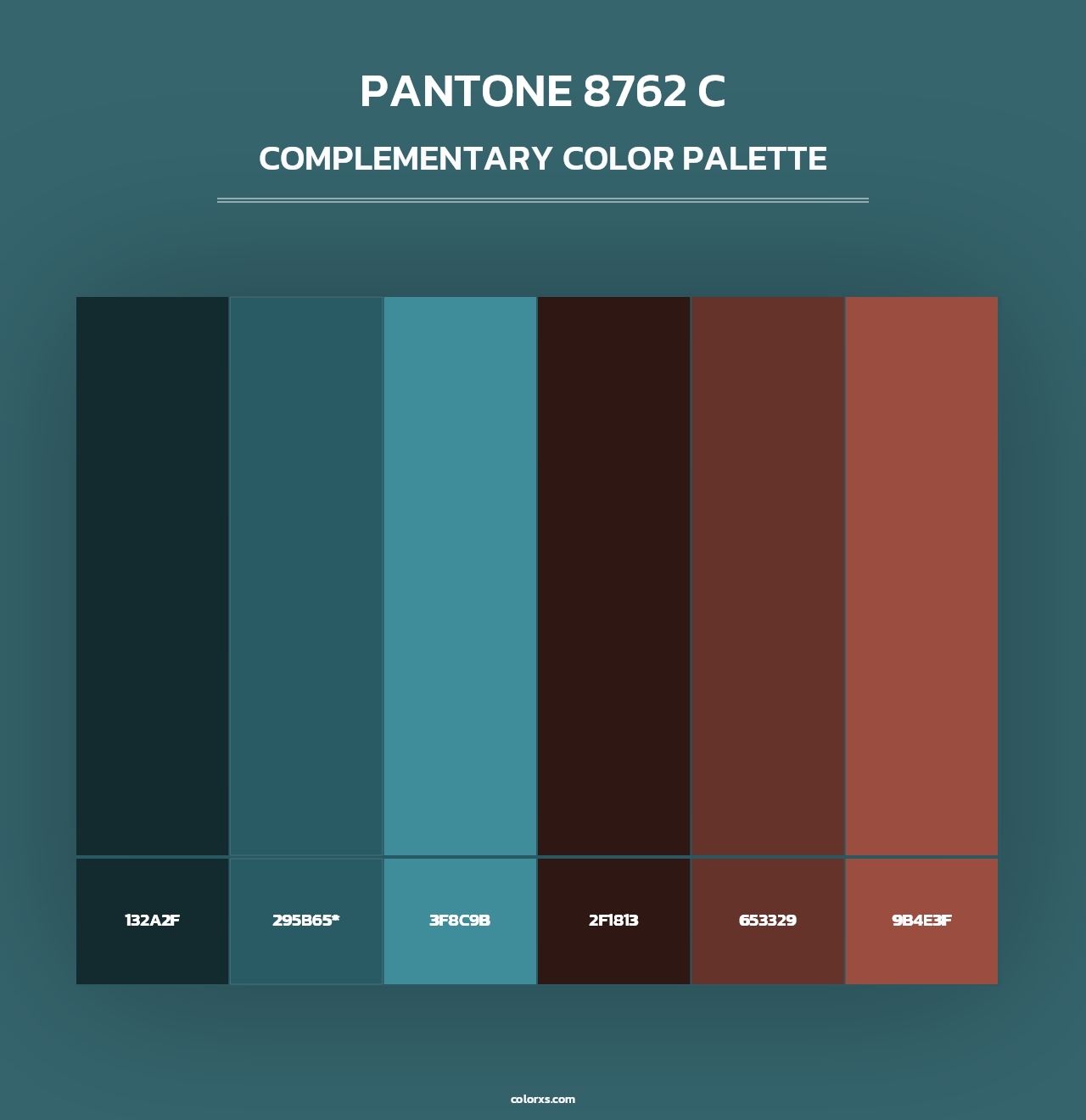 PANTONE 8762 C - Complementary Color Palette