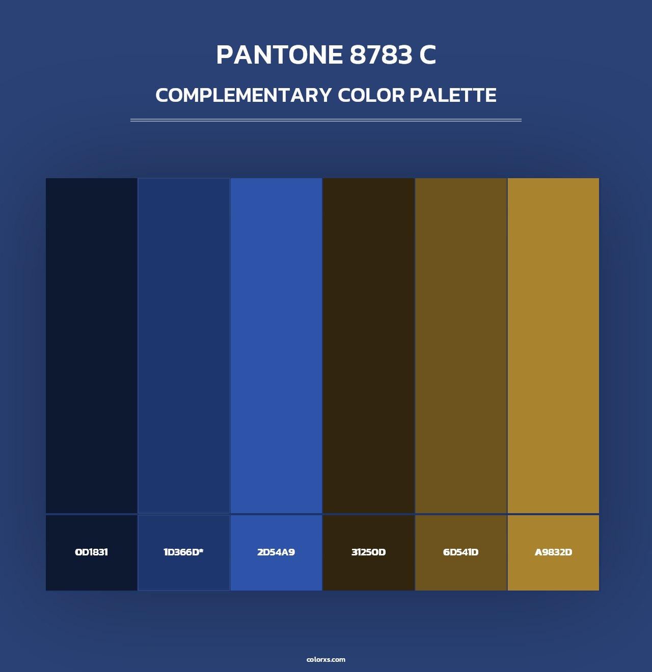 PANTONE 8783 C - Complementary Color Palette
