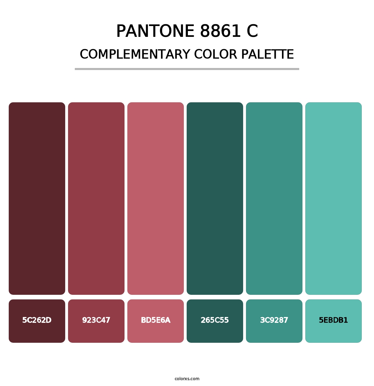 PANTONE 8861 C - Complementary Color Palette