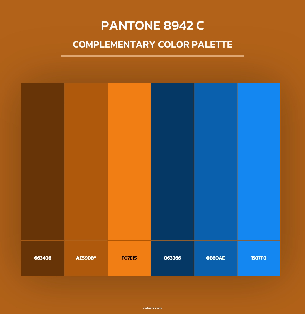 PANTONE 8942 C - Complementary Color Palette
