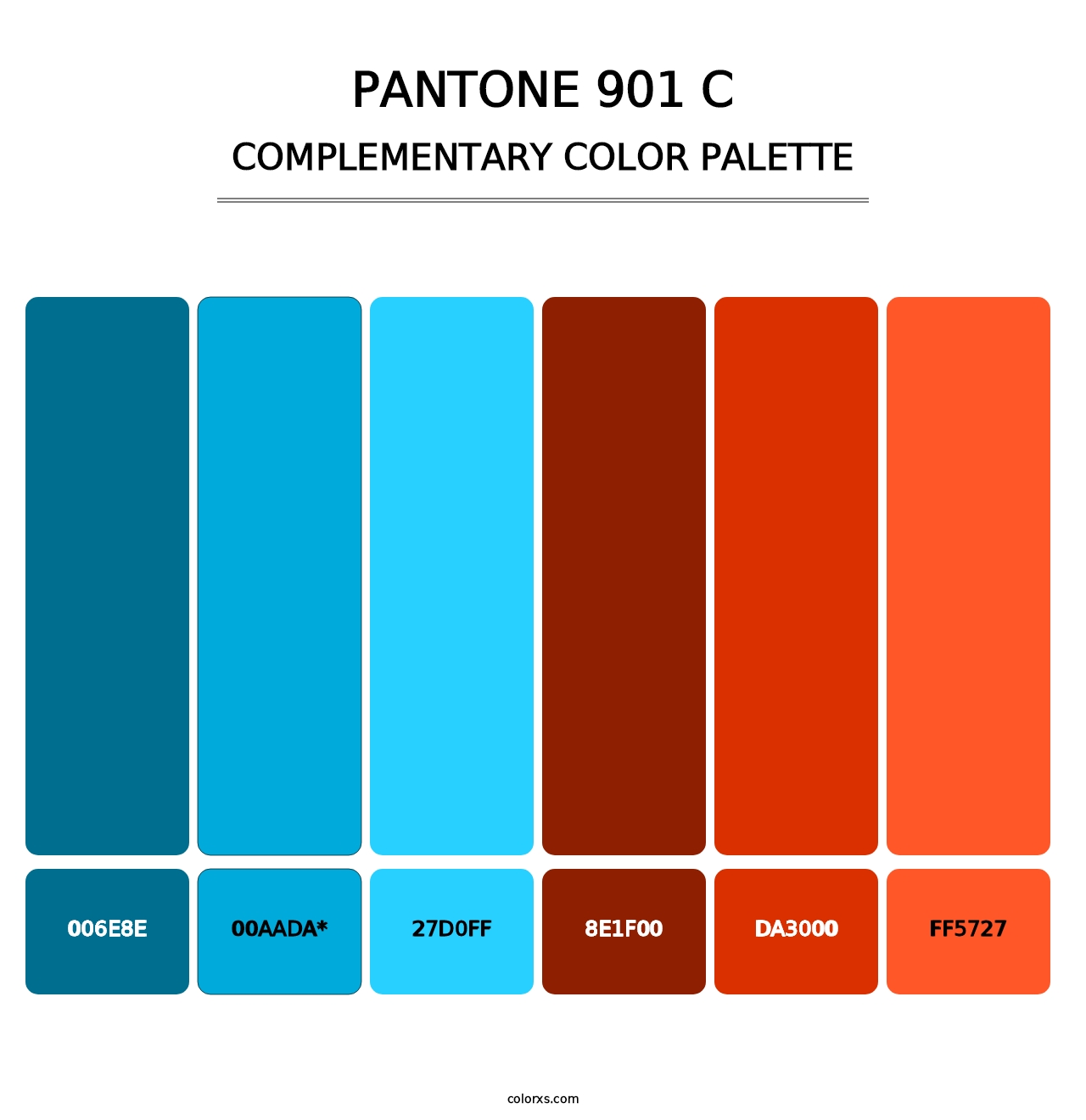 PANTONE 901 C - Complementary Color Palette