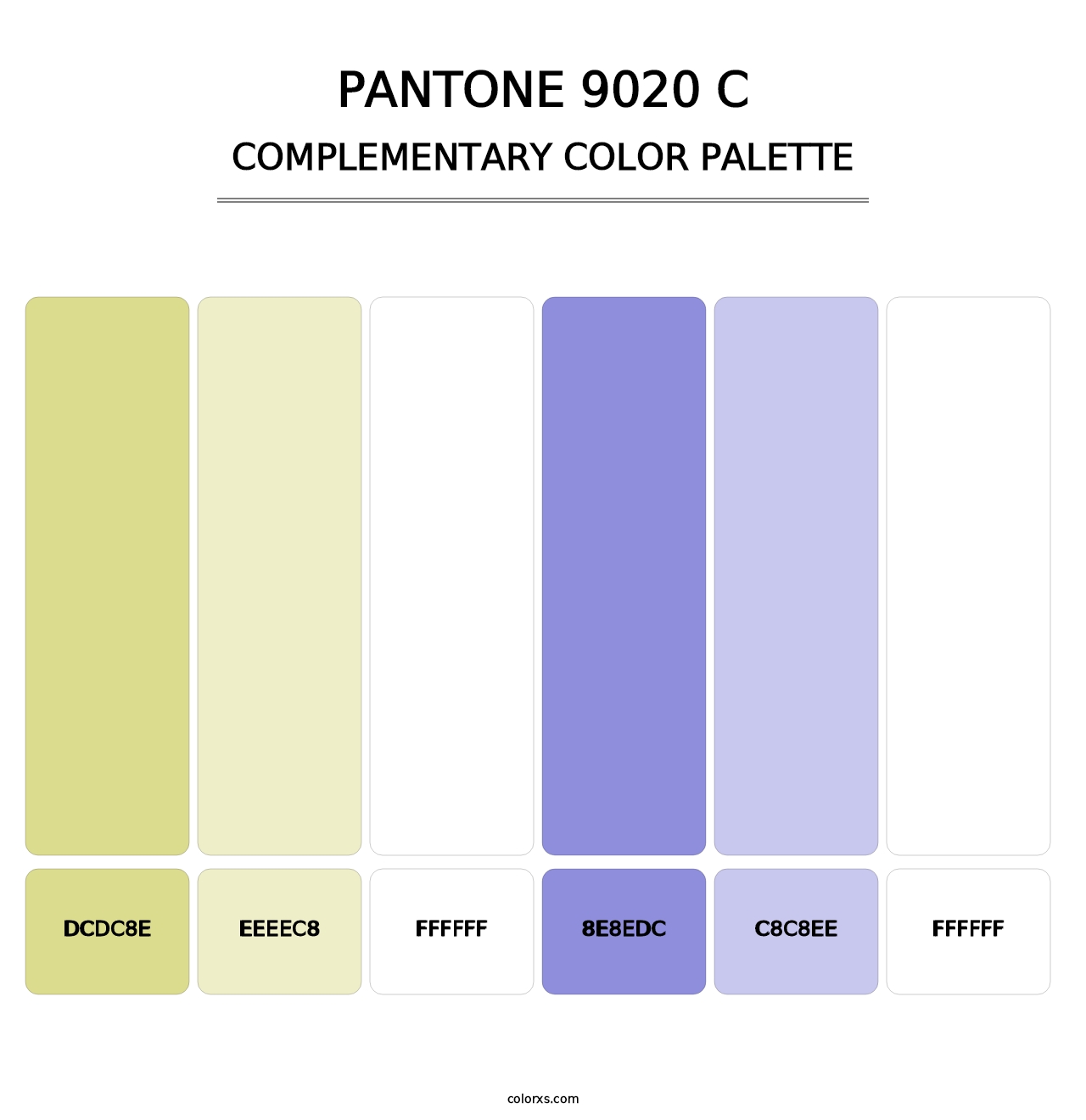 PANTONE 9020 C - Complementary Color Palette