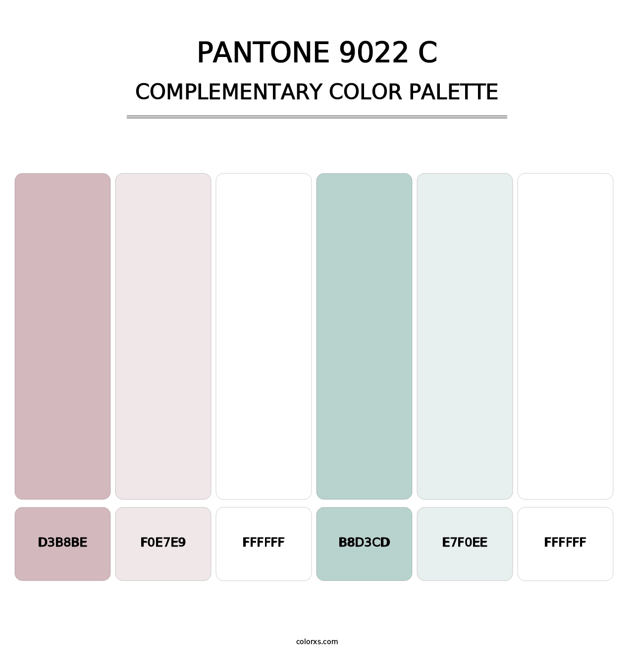 PANTONE 9022 C - Complementary Color Palette