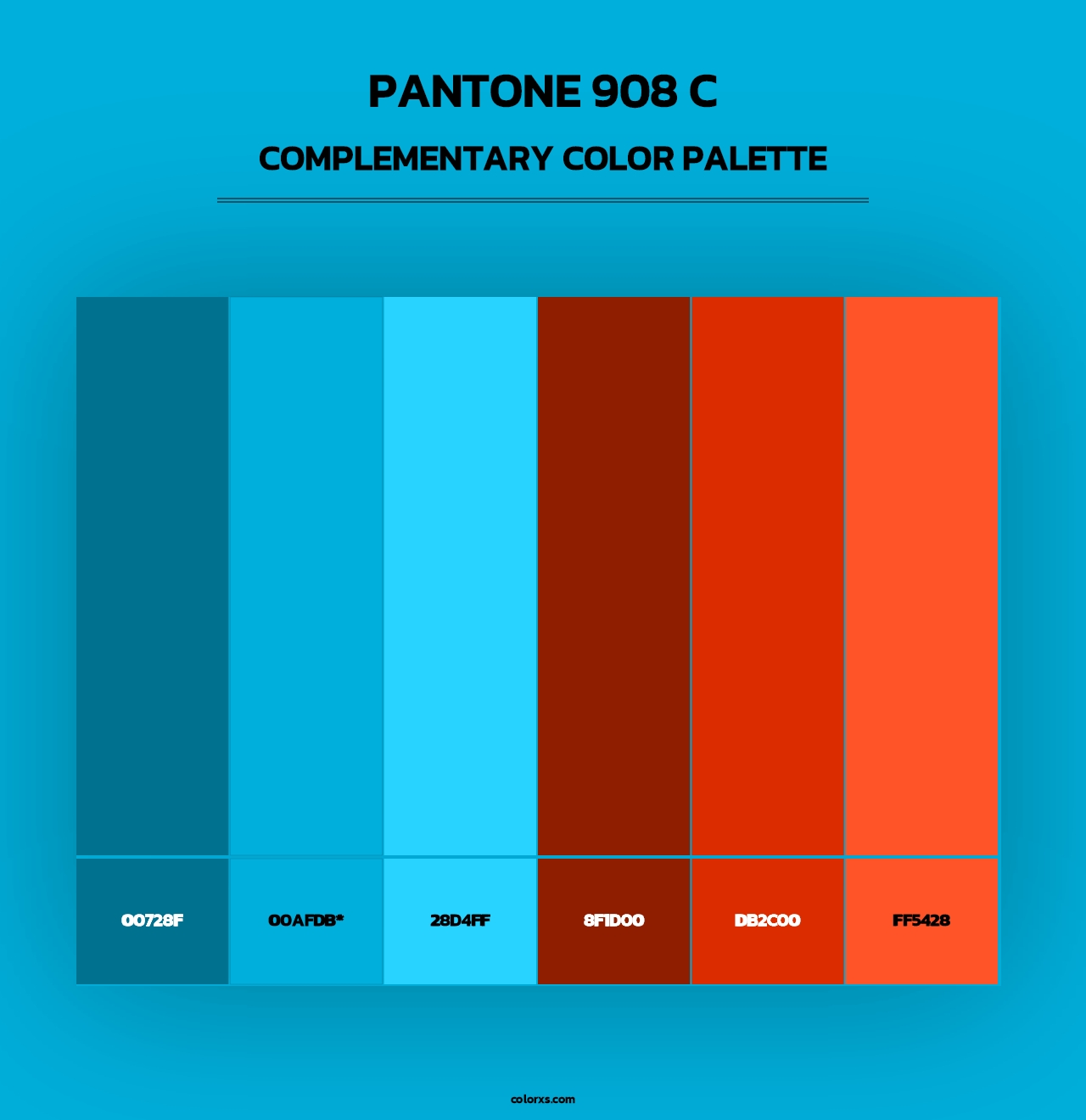 PANTONE 908 C - Complementary Color Palette