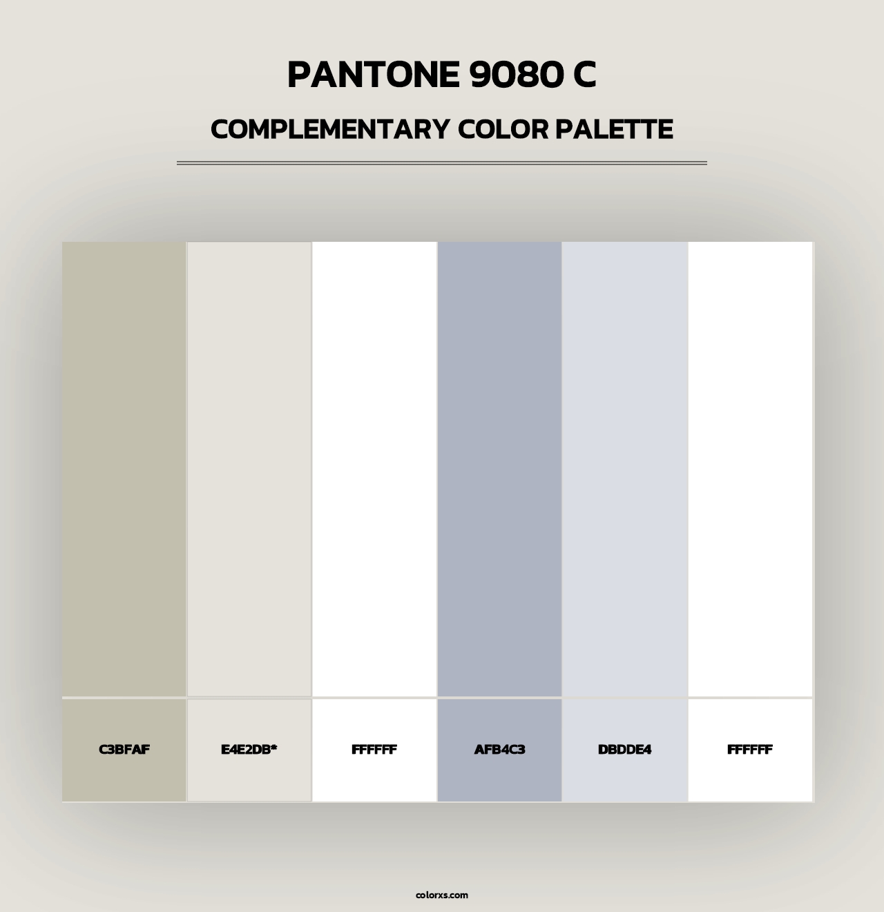 PANTONE 9080 C - Complementary Color Palette