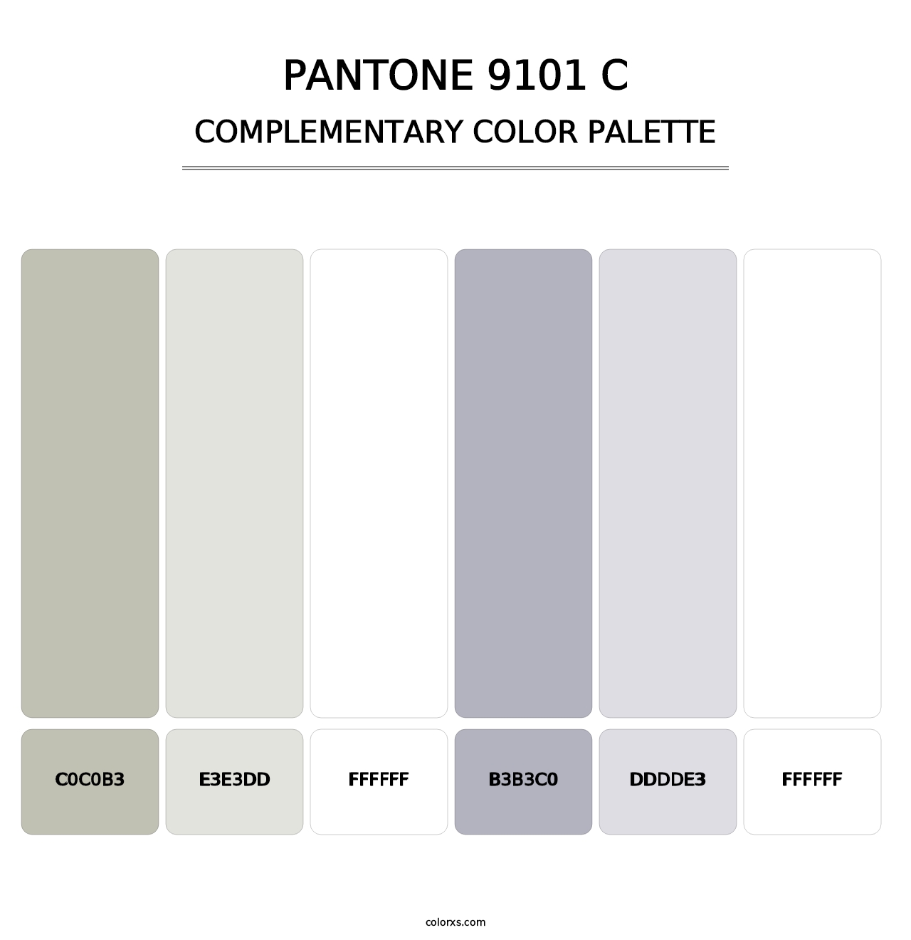 PANTONE 9101 C - Complementary Color Palette