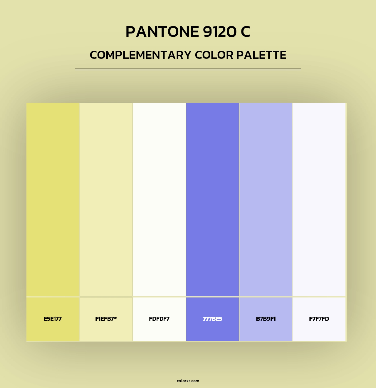 PANTONE 9120 C - Complementary Color Palette