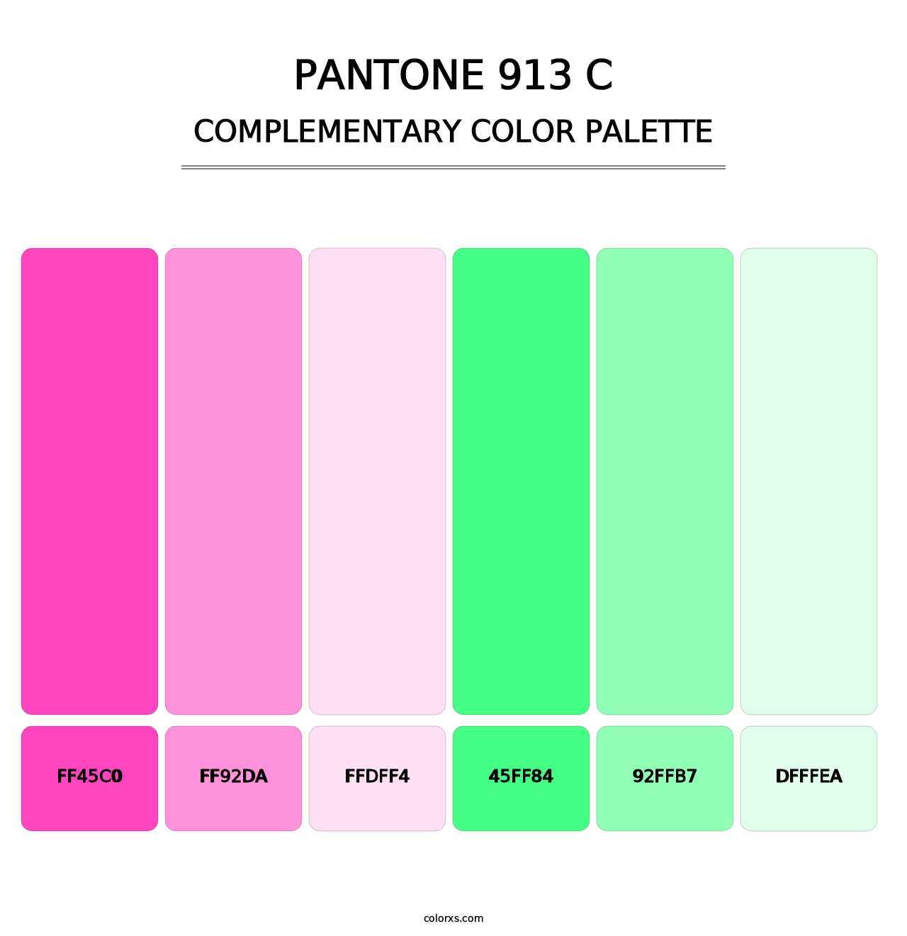 PANTONE 913 C - Complementary Color Palette