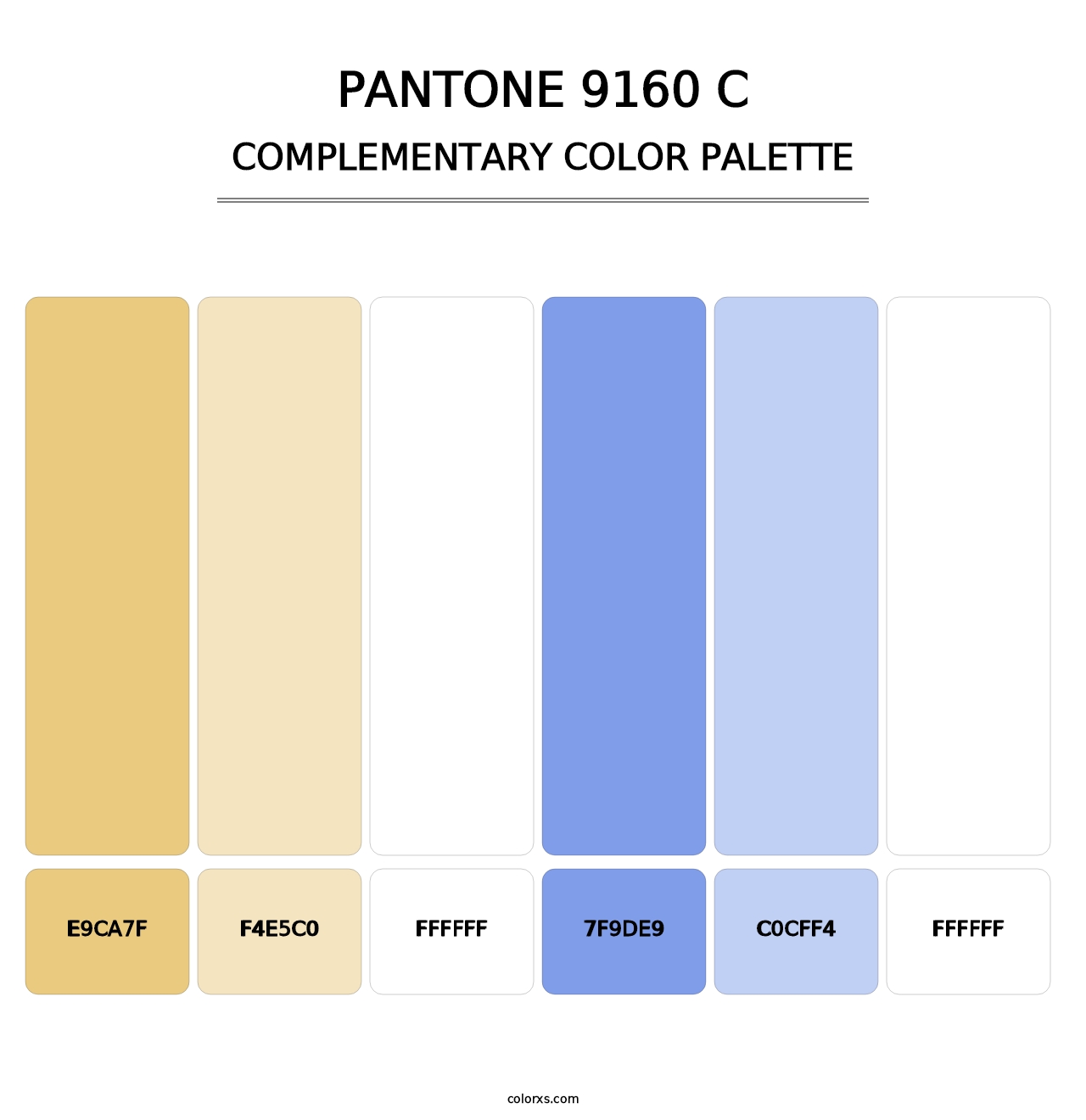 PANTONE 9160 C - Complementary Color Palette