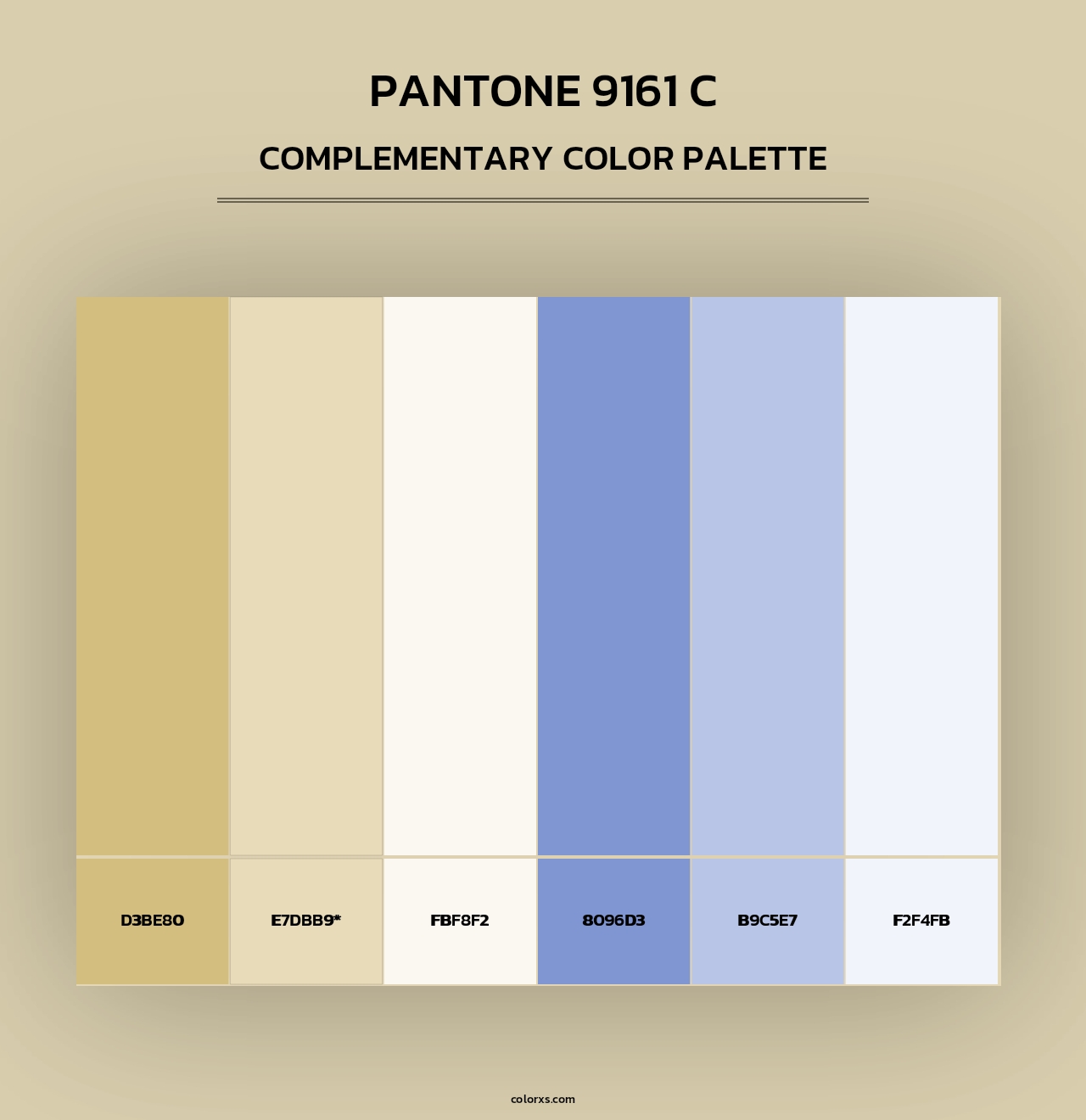 PANTONE 9161 C - Complementary Color Palette