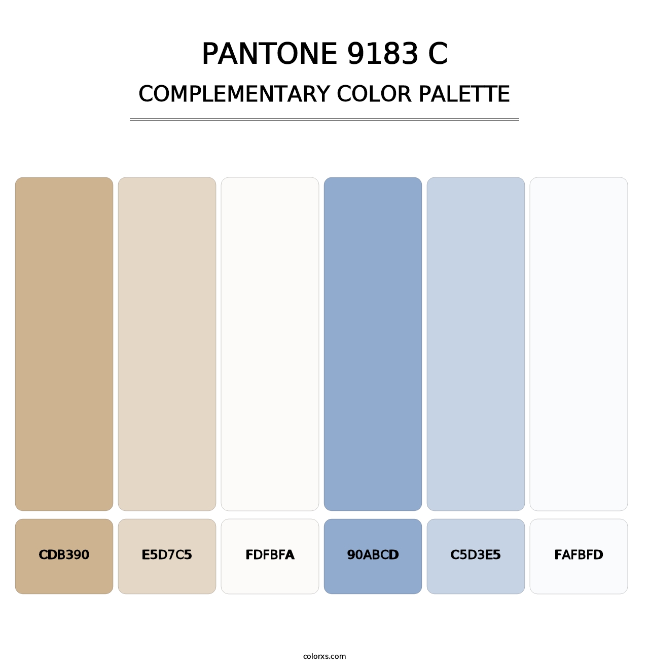 PANTONE 9183 C - Complementary Color Palette