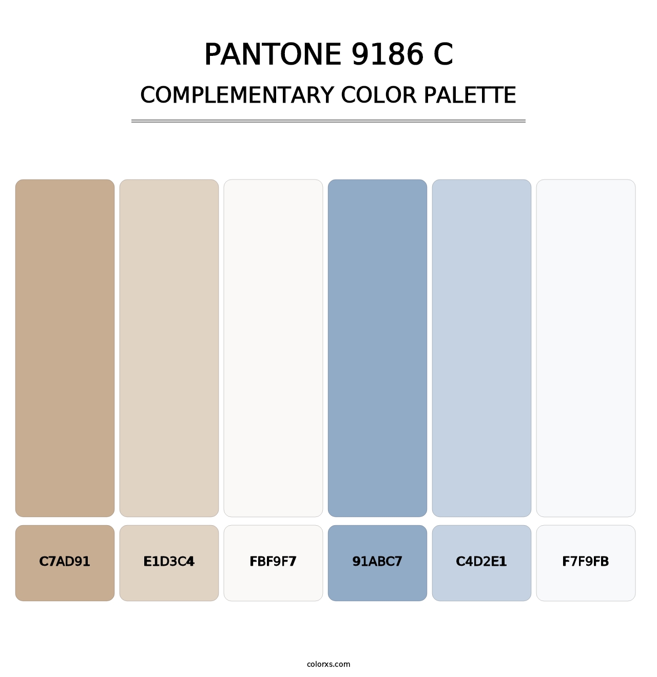 PANTONE 9186 C - Complementary Color Palette