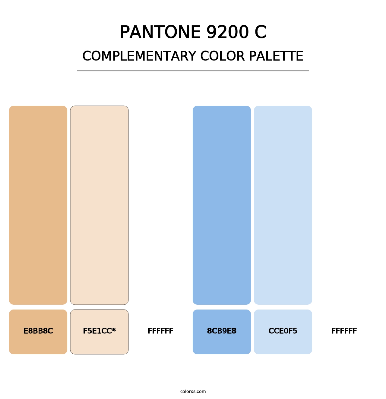 PANTONE 9200 C - Complementary Color Palette