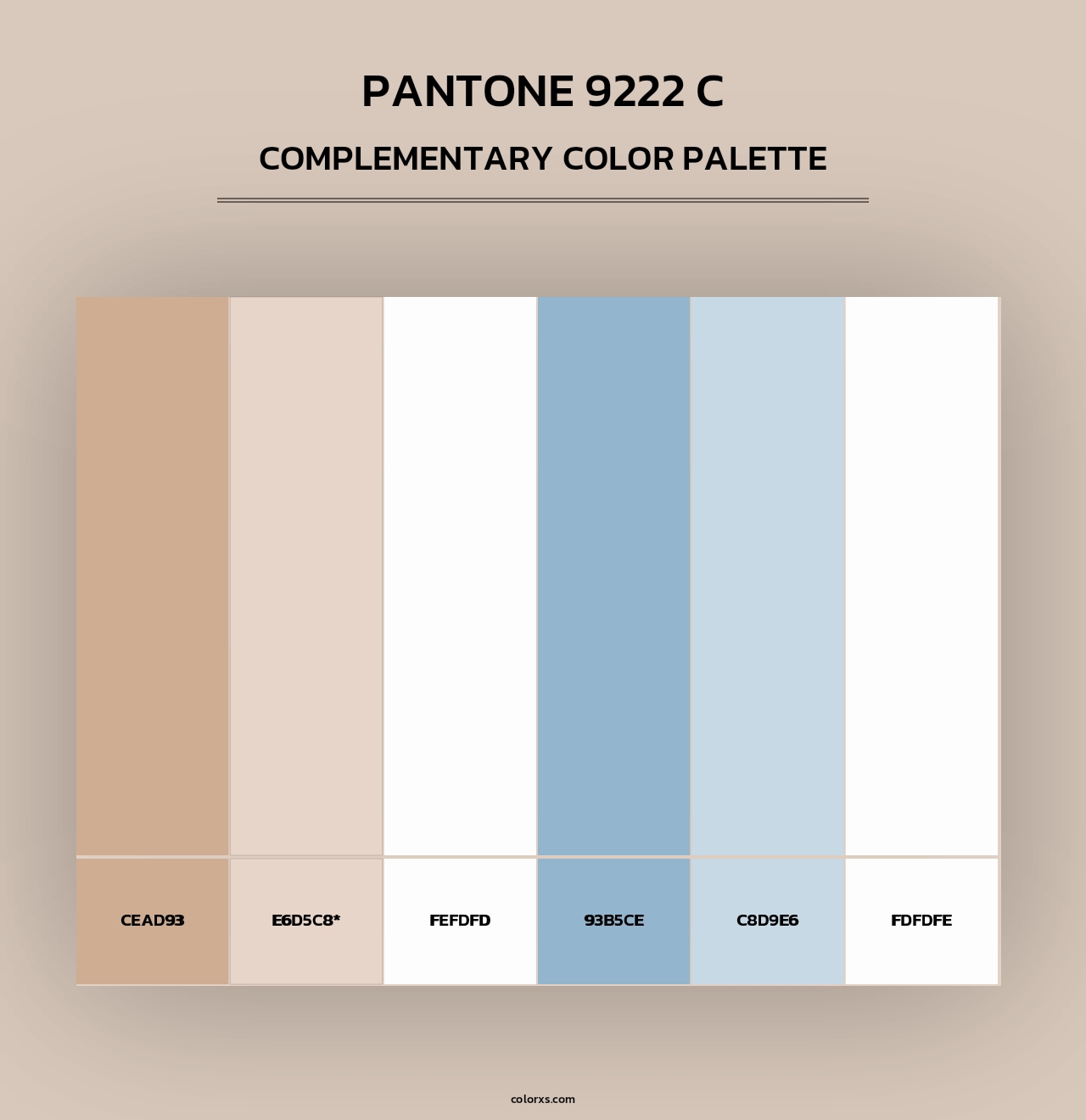 PANTONE 9222 C - Complementary Color Palette