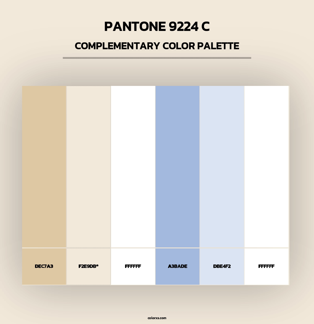 PANTONE 9224 C - Complementary Color Palette