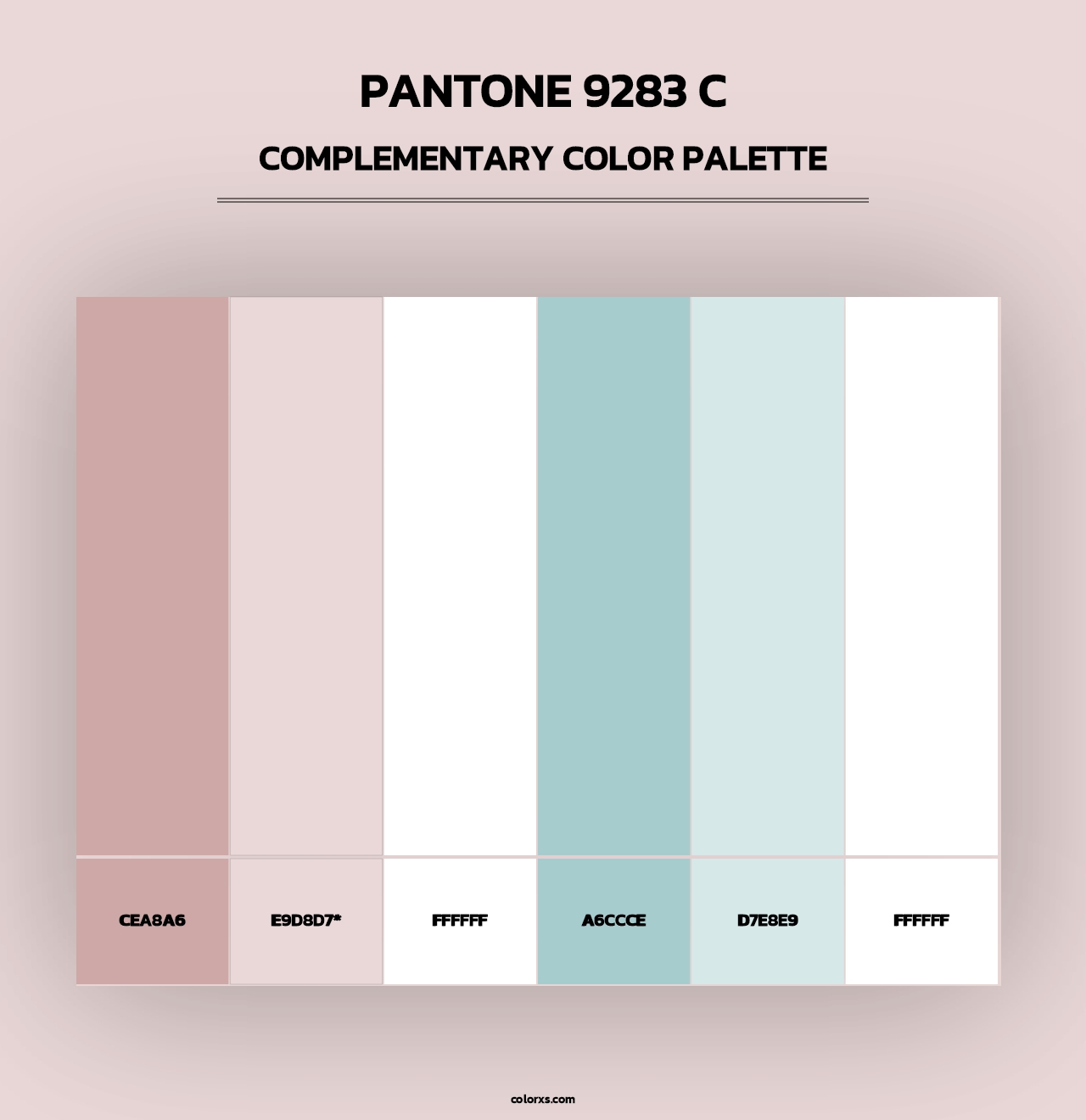 PANTONE 9283 C - Complementary Color Palette