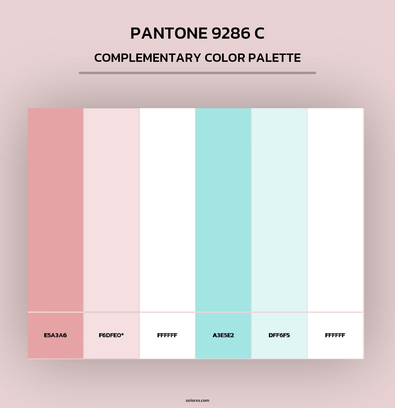 PANTONE 9286 C - Complementary Color Palette