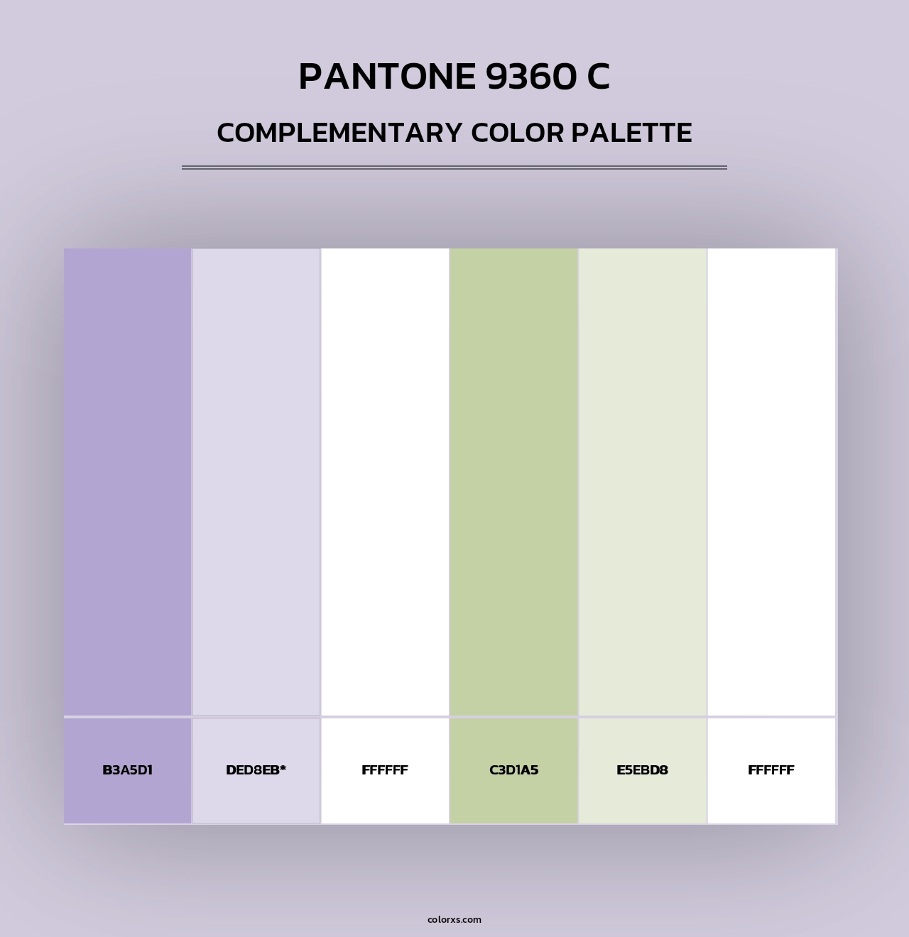 PANTONE 9360 C - Complementary Color Palette