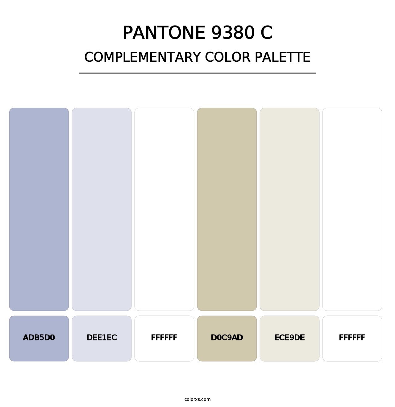 PANTONE 9380 C - Complementary Color Palette