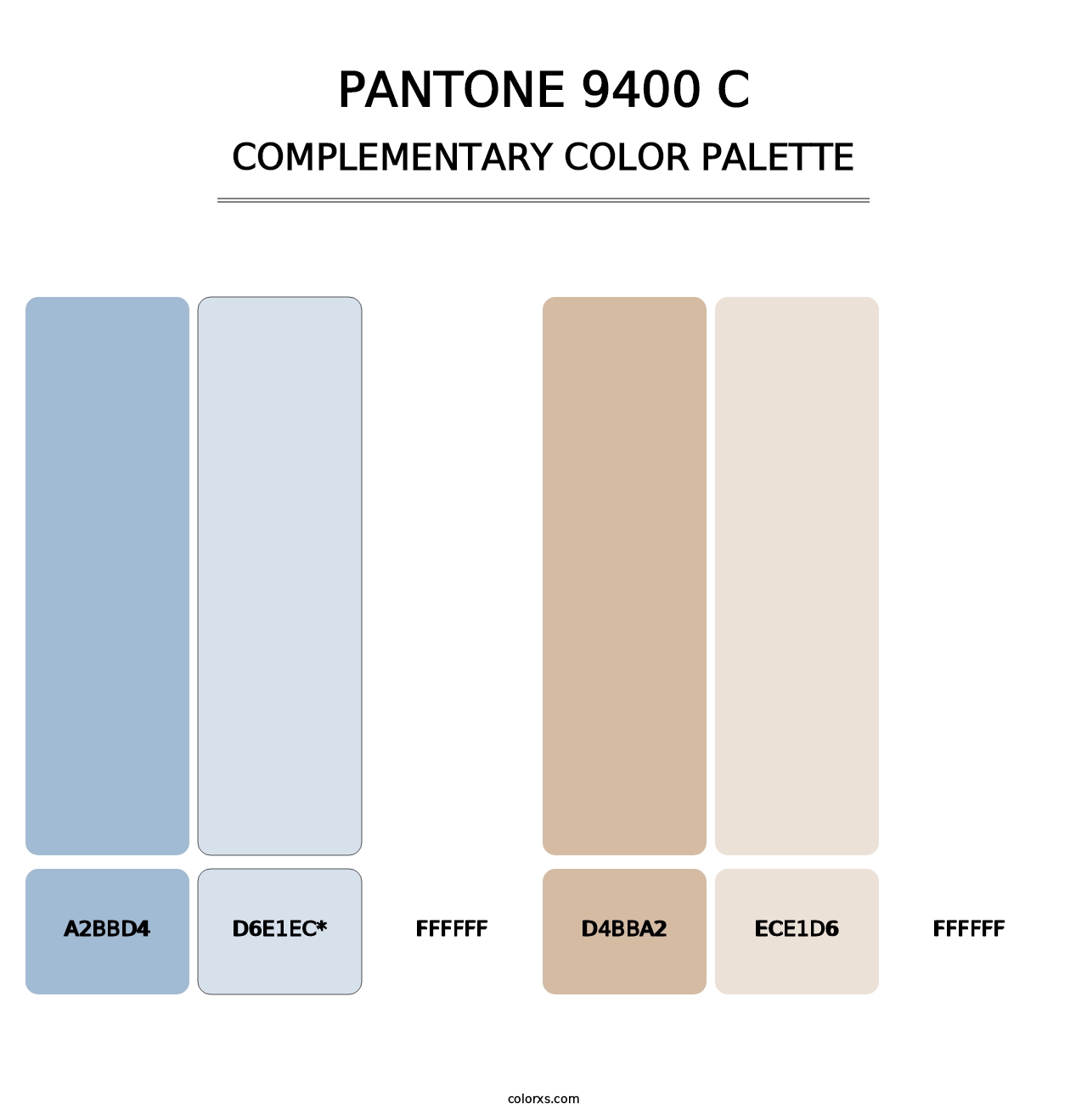 PANTONE 9400 C - Complementary Color Palette