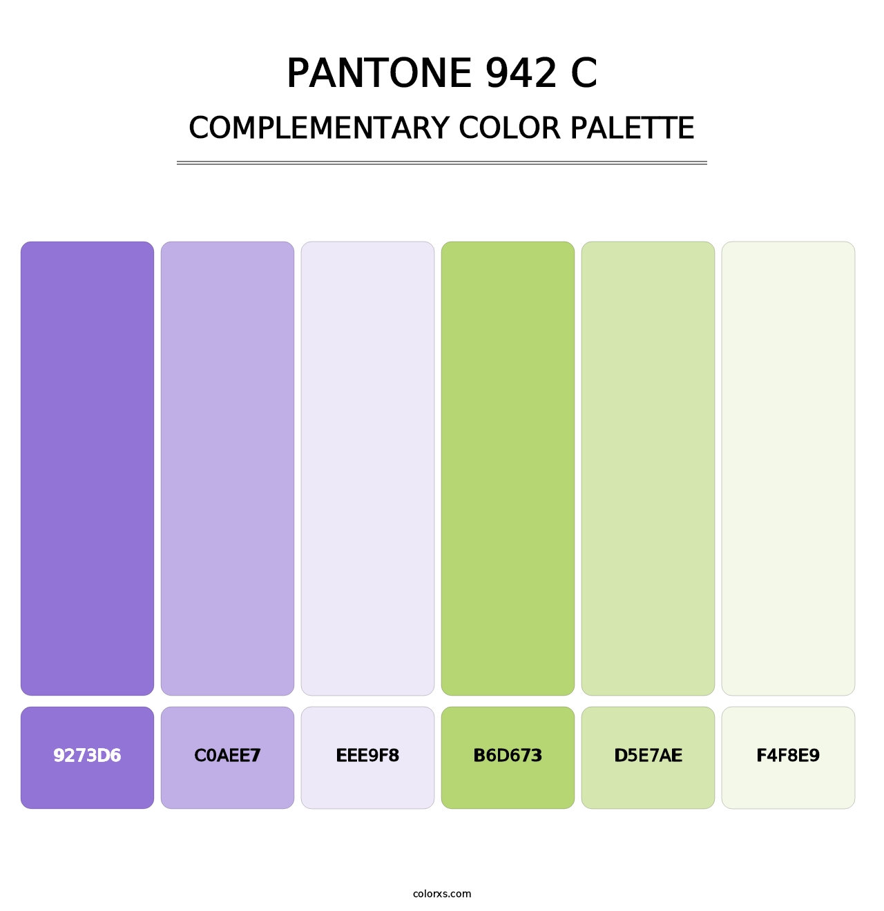 PANTONE 942 C - Complementary Color Palette
