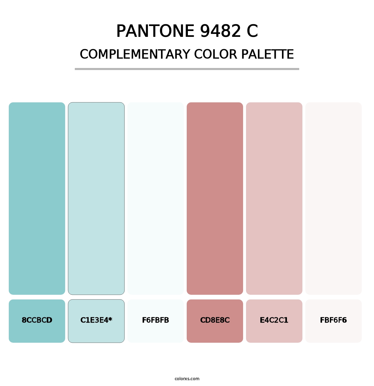 PANTONE 9482 C - Complementary Color Palette