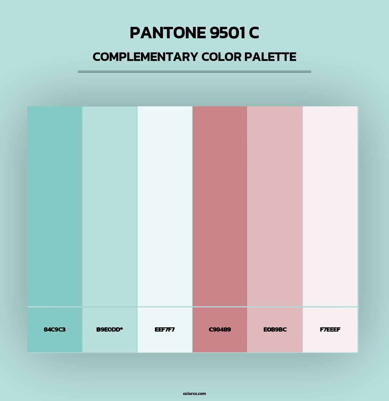 PANTONE 9501 C - Complementary Color Palette
