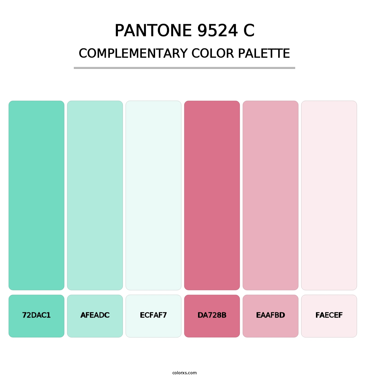 PANTONE 9524 C - Complementary Color Palette